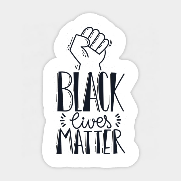 Black Lives Matter Sticker by Utopia Shop